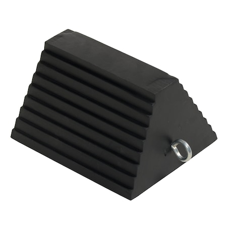 Vestil RUBBER WHEEL CHOCK-EYE BOLT AND DBL JAM NUT RWC-8-DJN